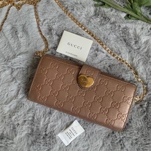 Gucci Guccissima Heart Wallet Crossbody❌SOLD ❌❗️